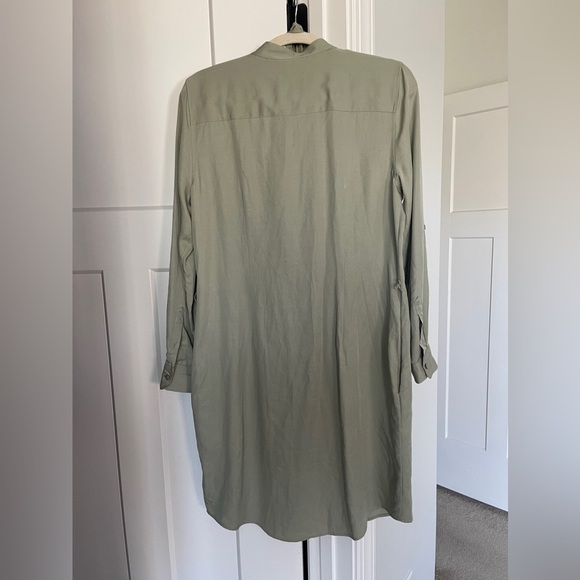 Untuckit Olivia Green Belted Shirt Dress Regular - Picture 5 of 6